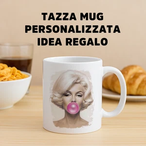 Tazza Mug Ceramica Personalizzata Marilyn Monroe Idea Regalo - Imagen 1 de 3
