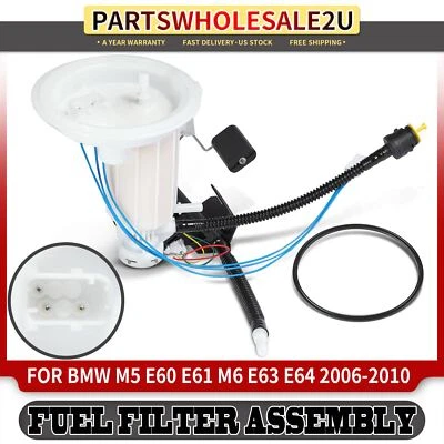 Filtro de combustible izquierdo con unidad de envío para BMW M5 E60 E61 M6 E63E64 2006-2010 V10 5,0 L Foto 1 de 4