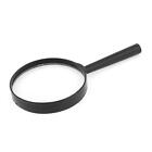 Plastic Black Round Handle 90mm Dia Jewelry Loupe 2X Magnifier