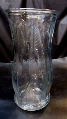 Vintage 1960 E.O. Vaso de flores Brody 9,5" de altura pesado 2 lb vidro transparente corte fresco - Imagem 1 de 4