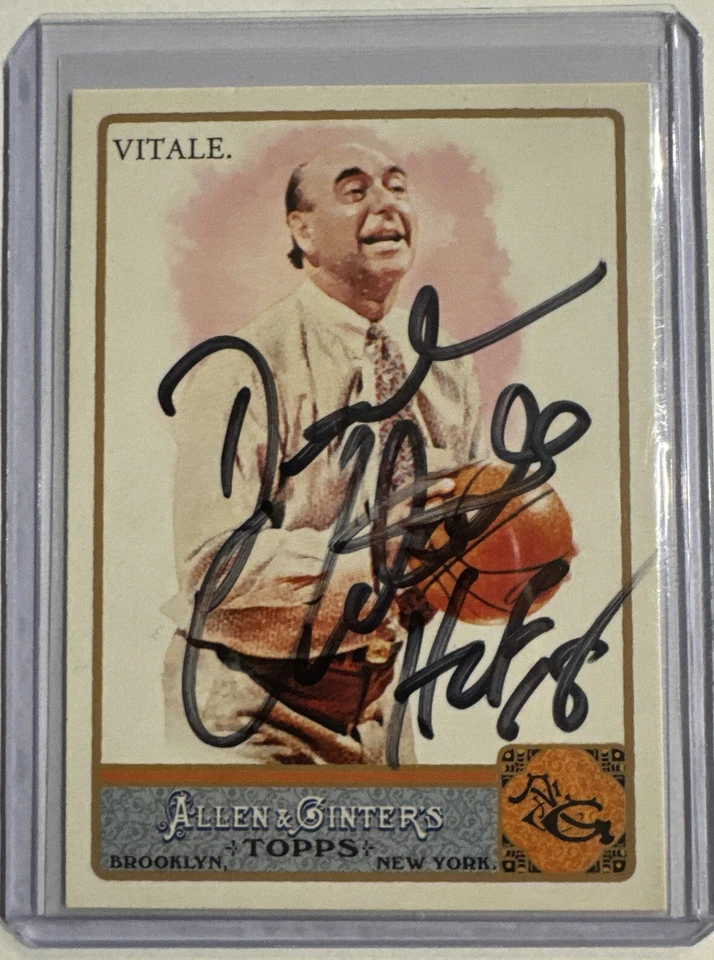 2011 ALLEN GINTER DICK VITALE BROADCASTER AUTOGRAPHED SIGNED BASKETBALL CARD RC - Image 1 of 1