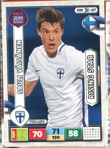 Panini Road to 2018 World Cup Russia. Adrenalyn XL #FIN07 Sauli Vaisanen Rising - Zdjęcie 1 z 1