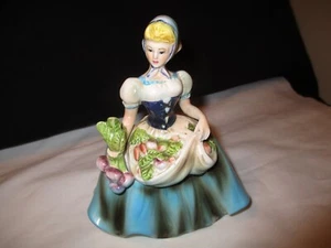 Lefton 1685B Ceramic Girl Planter "Olive" - Picture 1 of 5