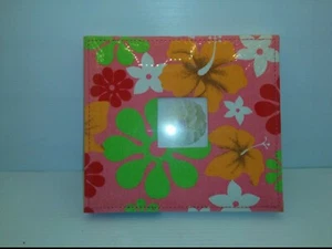 GIRLS SCRAPBOOK ALBUM, PINK WITH FLOWERS, APPROX. 8-3/4" X 9-1/2" BOOK, NIB - Picture 1 of 5