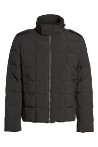 New TUMI Military Water Repellent 'Uptown' Box Quilted Down Jacket Black sz XL - Picture 1 of 6