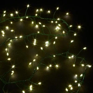 Winter Lane 2-pack 6' Cluster Lights 180 Lights Timer, Green Wire Meteor Shower - Picture 1 of 6