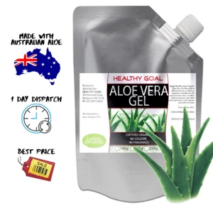 Australian ALOE VERA GEL 100g Certified Organic Skin DIY Ingredient Premium - Picture 1 of 1