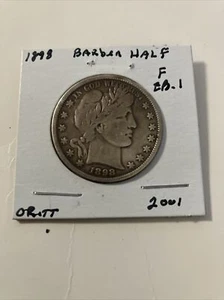 1898 Barber Half Dollar - Picture 1 of 7