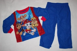 Toddler Boys Flannel Pajamas Set PAW PATROL Marshall Rubble Chase Skye 2T 3T 4T - Picture 1 of 1