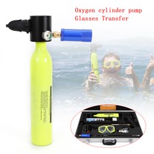 LANNADD Tauchflasche Mit Pumpe - Mini Sauerstofftank 0.5L Für Taucher