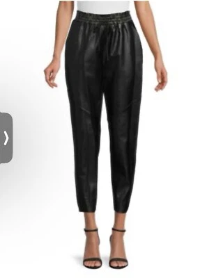 Pantalones RAMY BROOK Samson imitación cuero recortados medianos Foto 1 de 4