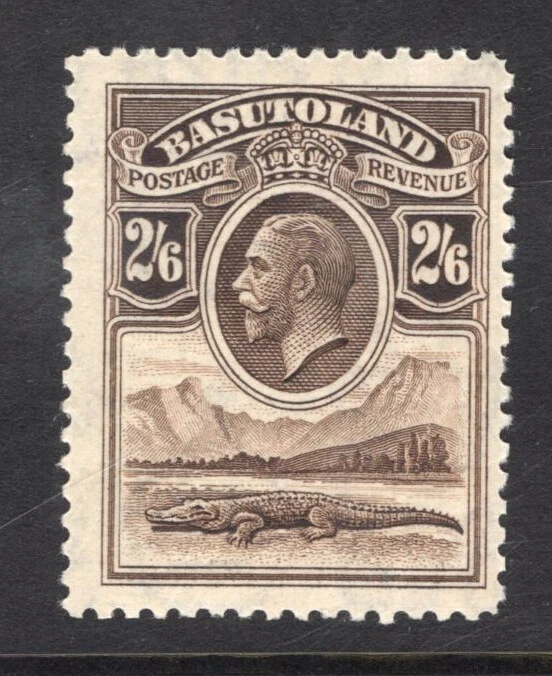 M23158 Basutoland 1933 SG8 KGV: 2/6d sepia. UMM, Cat £45 - Изображение 1 из 1