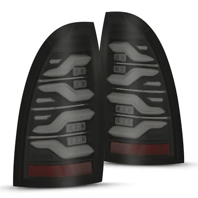 Black Smoke Sequential LED Tail Lights Lamps Luxx for 05-15 Toyota Tacoma - Image 1 of 4