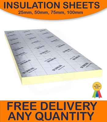 Xtratherm / Kingspan / Celotex PIR Insulation 2400x1200 Sheets FREE DELIVERY - Image 1 of 2