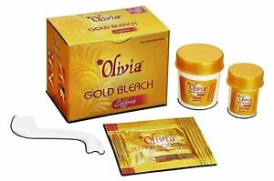 Olivia Gold Bleach Cream | Saffron | No Ammonia | 9 Gram