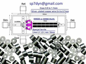 SWR Bridge Ferrite Beads 3 GHz - Zdjęcie 1 z 9