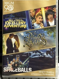 New/Sealed~Bill & Ted’s Excellent Adventures/Spaceballs/Princess Bride DVD Combo - Picture 1 of 2