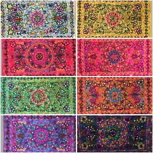 Indian Tapestry Suzani Wall Hanging Cover Mandala Hippie Gypsy Throw Bohemian UK - Picture 1 of 15