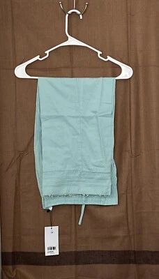 "Pantalón de algodón paquistaní talla - 10 color - azul L - 34 pulgadas parte inferior - 9,5 pulgadas cadera - 38"" Khaadi" Foto 1 de 4