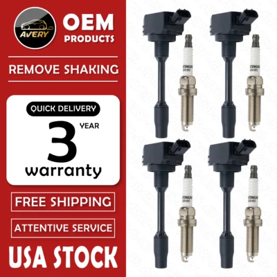✅ 4 Ignition Coil + 4 Spark plug For Lexus Toyota Camry Avalon RAV4 L4 OEM UF849 Foto 1 de 4