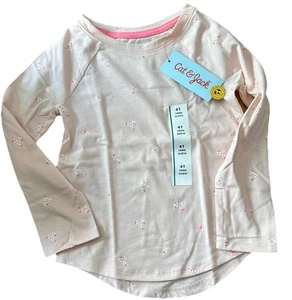 Cat & Jack Girl’s 4T Pink Floral Long Sleeve Shirt - Picture 1 of 1