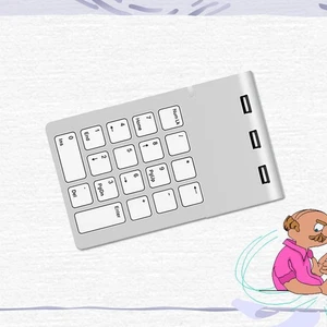 Gaming Number Pad Wireless Mechanical Numpad Keypad Hub Keyboard - Photo 1/12