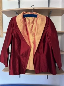 Splendida giacca di seta rossa - Foto 1 di 3