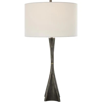 Lámpara de mesa Uttermost 30227 Keiron de hierro fundido y latón Foto 1 de 4