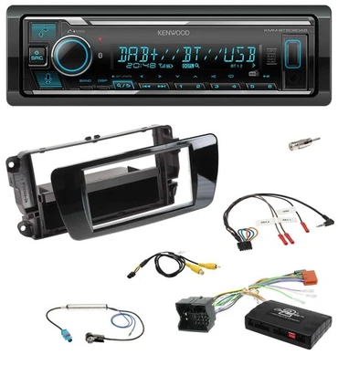 Kenwood Bluetooth Lenkrad DAB USB Autoradio für Seat Ibiza 2008-2015 klavierlack - Bild 1 von 4