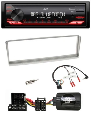 JVC Bluetooth USB DAB Lenkrad Autoradio für Alfa Romeo 156 2002-2003 silber - Bild 1 von 4