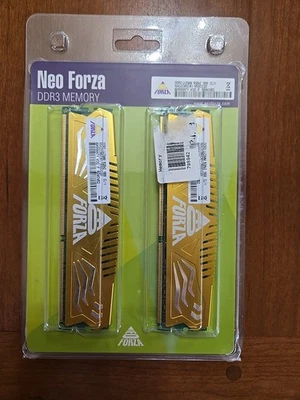 NEO FORZA GOLD ENCKE DDR3 U-DIMM RAM 8GB X 2 1600 CL 11.  16GB Total - Image 1 of 2