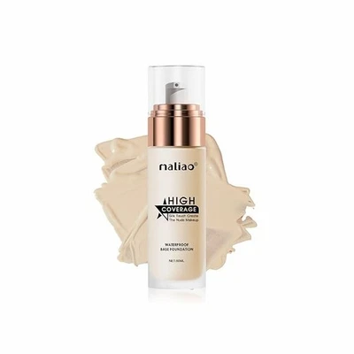 Maliao High Coverage Waterproof Base Natural Foundation Cream - Flawless All-Day - Image 1 of 4