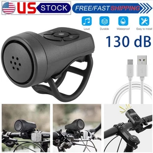 4 Sound Bike Bicycle Super-Loud Electronic Siren Horn Bell Ring Alarm Speaker - Picture 1 of 15