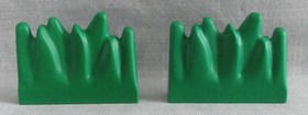 LEGO DUPLO GREEN GRASS LOT OF 2 REPLACEMENT  SHRUB HOUSE ACCESSORY PIECES