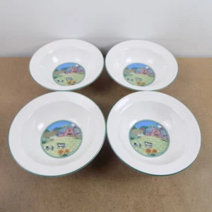 4 Noritake Impromptu Country Fences 6.5" Cereal Bowls VGC - Picture 1 of 3