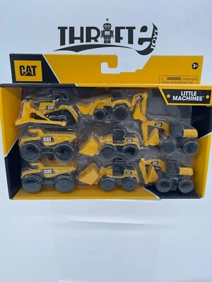 Caterpillar 8 Equipment Toy Backhoe Bull Dozer Excavator Wheel Loader Dump Truck - Image 1 of 3