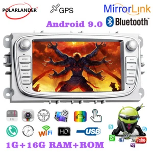 Reproductor de audio pantalla táctil 2 Din para Ford/Focus/S-Max/Mondeo 9/GalaxyC-Max BT 7"" - Imagen 1 de 12