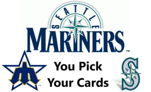You Pick Your Cards - Seattle Mariners Team - MLB Baseball Card Selection A - Picture 1 of 198