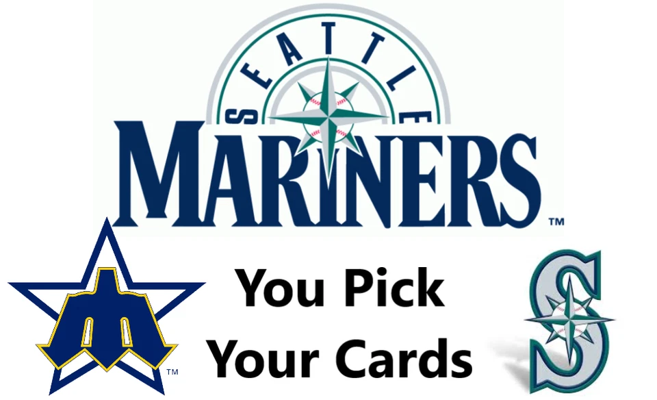 You Pick Your Cards - Seattle Mariners Team - MLB Baseball Card Selection A - Image 1 of 1