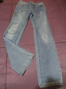 Girls Old Navy Skinny Adjustable Waist Distressed Jeans - SZ 10 - Picture 1 of 4