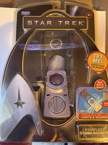 Star Trek Starfleet Communicator 2009 Playmates Toys Captain Kirk Spock Movie - Picture 1 of 3