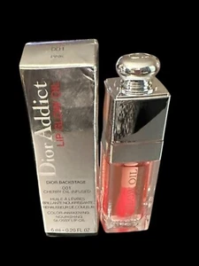Dior Addict Lip Glow Oil 001 Cherry Oil Infused Pink 6ml / 0.20oz-New in Box - Picture 1 of 8