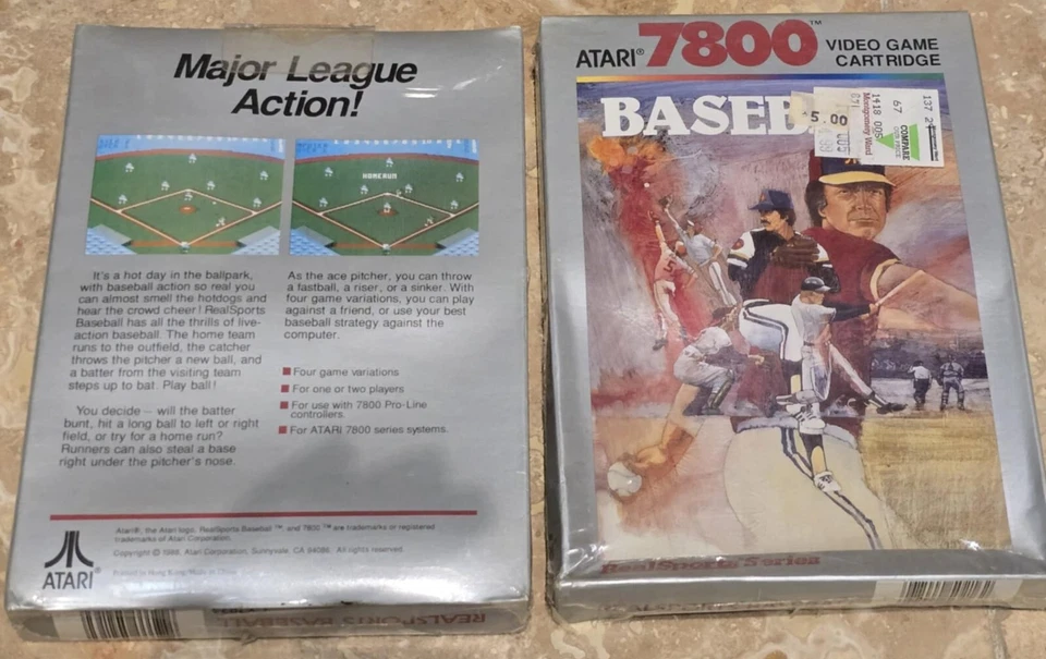 RealSports Baseball (Atari 7800, 1989) NEW Sealed, Read Description - Image 1 of 3