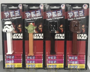 Star Wars The Force Awakens Pez Trooper Chewie Yoda and Darth - Picture 1 of 8