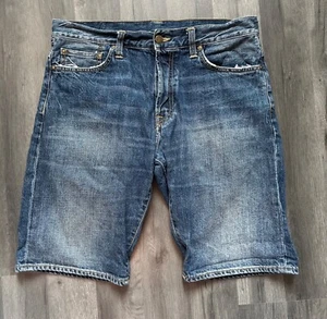 Carhartt Size 32 Blue Denim Klondike Short II Shorts WIP Work In Progress Jorts - Picture 1 of 13