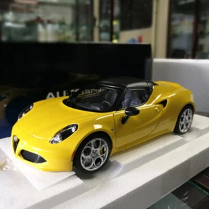 Autoart 1/18 ALFA ROMEO 4C SPIDER Diecast Model Car Yellow/White/Red Gifts - Picture 1 of 21