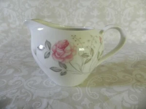Valmont Creamer China Angela Pattern Pink Roses Gold Trim Made In Japan - Picture 1 of 9