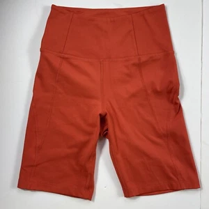 Girlfriend Collective Orange Biker Shorts Women Extra Small Athletic Activewear - Picture 1 of 12