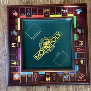 Vintage 1991 Franklin Mint Monopoly The Collector's Edition Set w/ Wood Board - Picture 1 of 12
