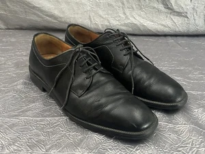 Salvatore Ferragamo Studio Loafer schwarz Leder Fahrer elegante Schuhe Größe 9,5 D - Bild 1 von 12